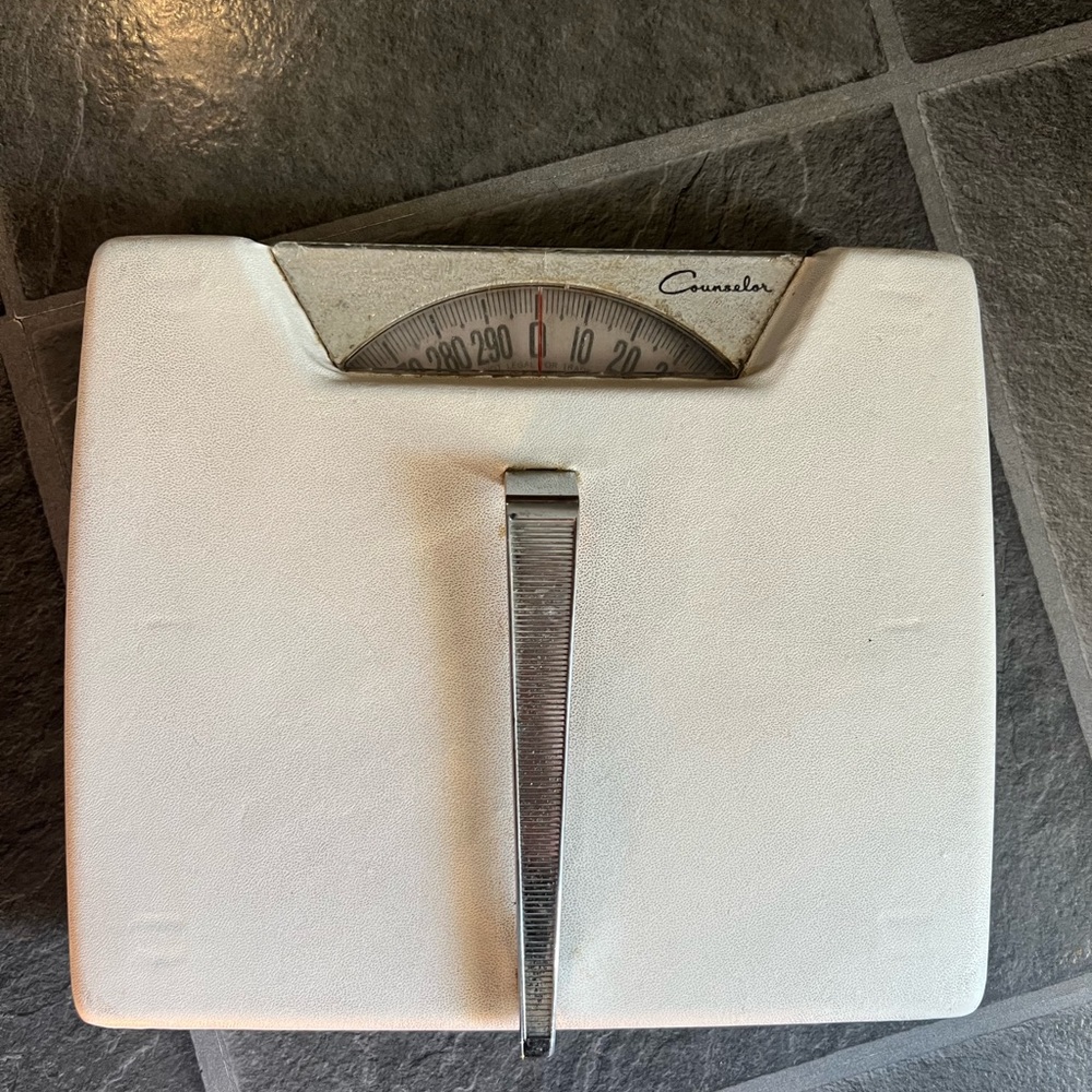 Vintage bathroom scale
